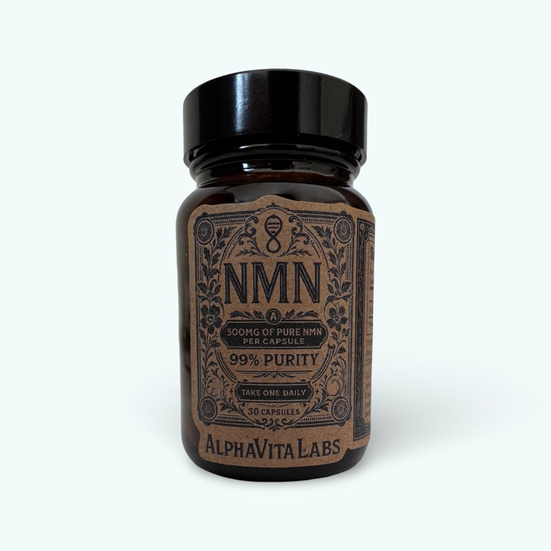 🧬 AlphaVita NMN Supplement  – 99.9% Pure Beta-Nicotinamide Mononucleotide (30 Capsules)